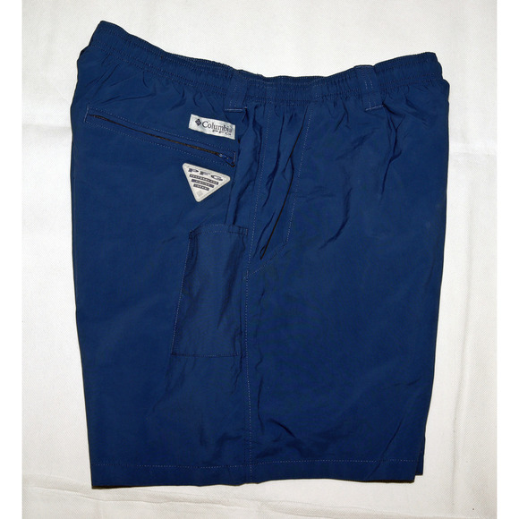 Columbia PFG Men's Lined Nylon Swim Trunks Blue Shorts Size Medium - Picture 4 of 6